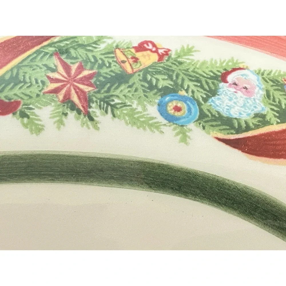 Radko Christopher's Tree Oval Covered Casserole Dish 2.5 Qt Christmas